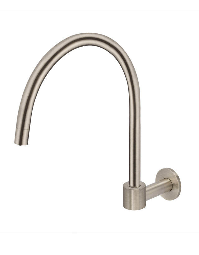 Round High-Rise Swivel Wall Spout - Champagne (SKU: MS07-CH) by Meir