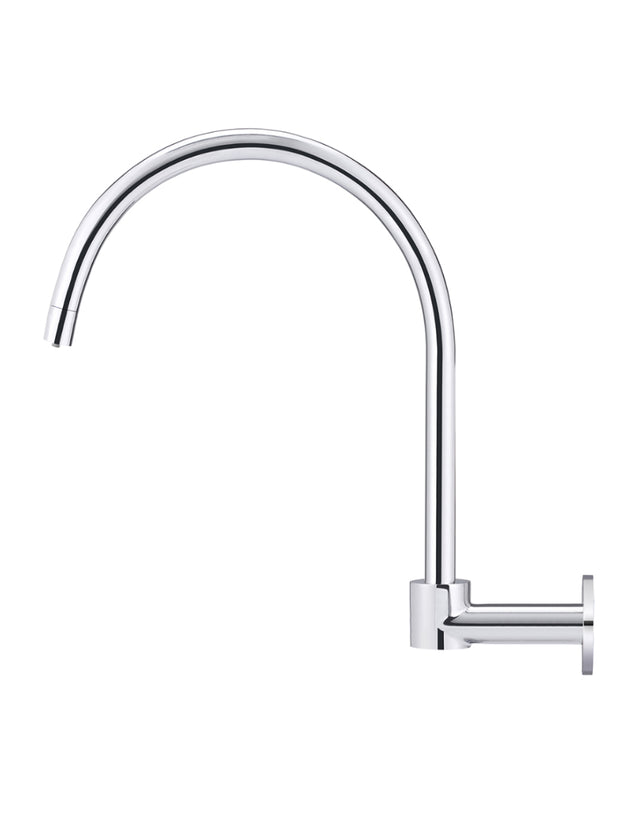 Round High-Rise Swivel Wall Spout - Default Title (SKU: MS07-C) by Meir