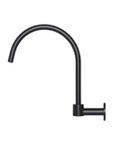 Round High-Rise Swivel Wall Spout - Matte Black - MS07