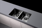 Lavello Kitchen Sink - Double Bowl 760 x 440 - Gunmetal Black - MKSP-D760440-GM