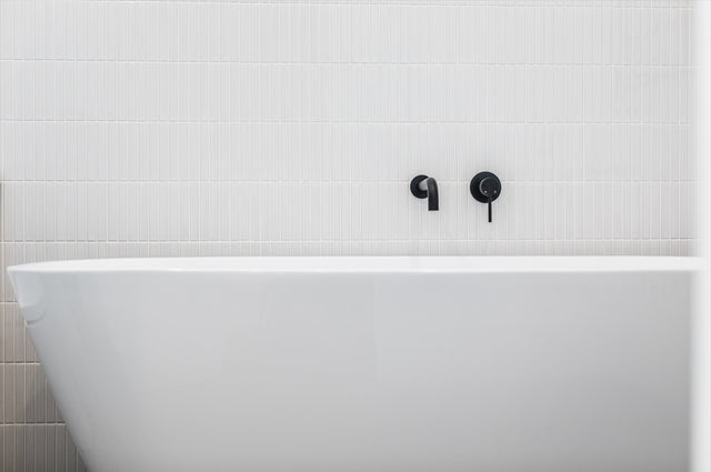 Round Wall Mixer - Matte Black (SKU: MW03) by Meir
