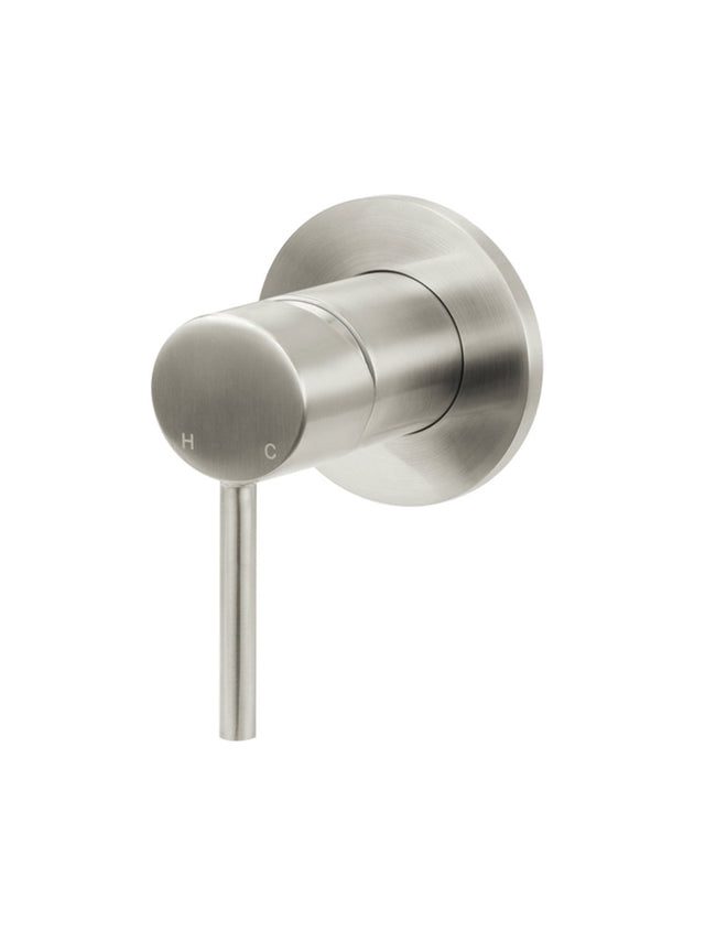 Round Wall Mixer - PVD Brushed Nickel (SKU: MW03-PVDBN) by Meir