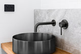Lavello Round Steel Bathroom Basin 380 x 110 - PVD Shadow - MBRP-380110-PVDGM