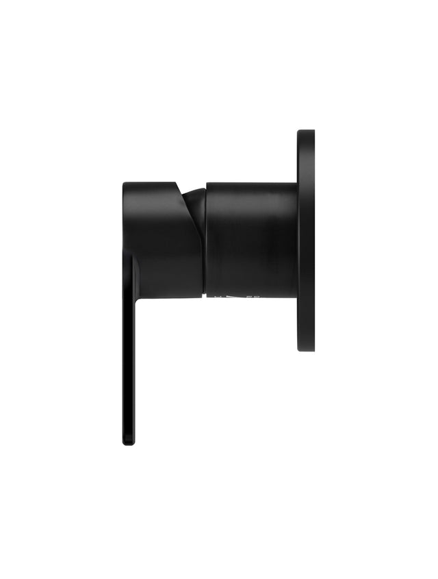 Round Paddle Wall Mixer - Matte Black (SKU: MW03PD) by Meir
