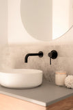 Round Wall Mixer - Matte Black - MW03