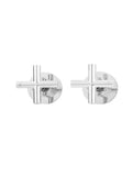 Round Cross Handle Jumper Valve Wall Top Assemblies - Polished Chrome - MW08JL-C