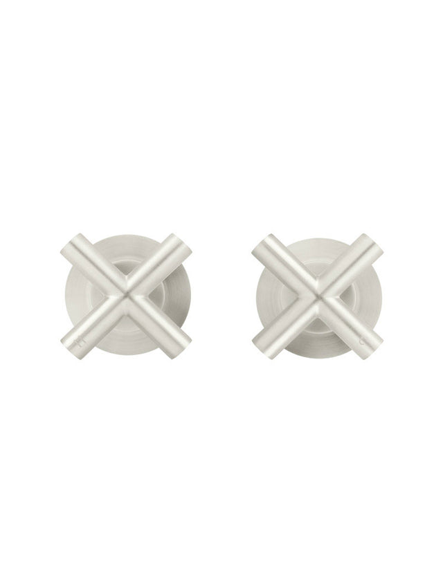 Round Cross Handle Jumper Valve Wall Top Assemblies - Default Title (SKU: MW08JL-PVDBN) by Meir