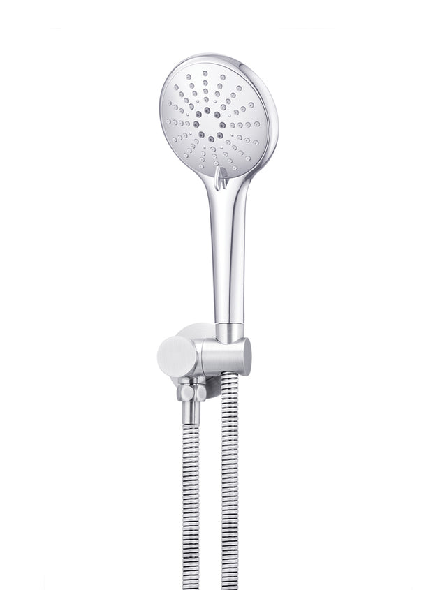 Round Hand Shower on Swivel Bracket - Polished Chrome (SKU: MZ06-C) by Meir