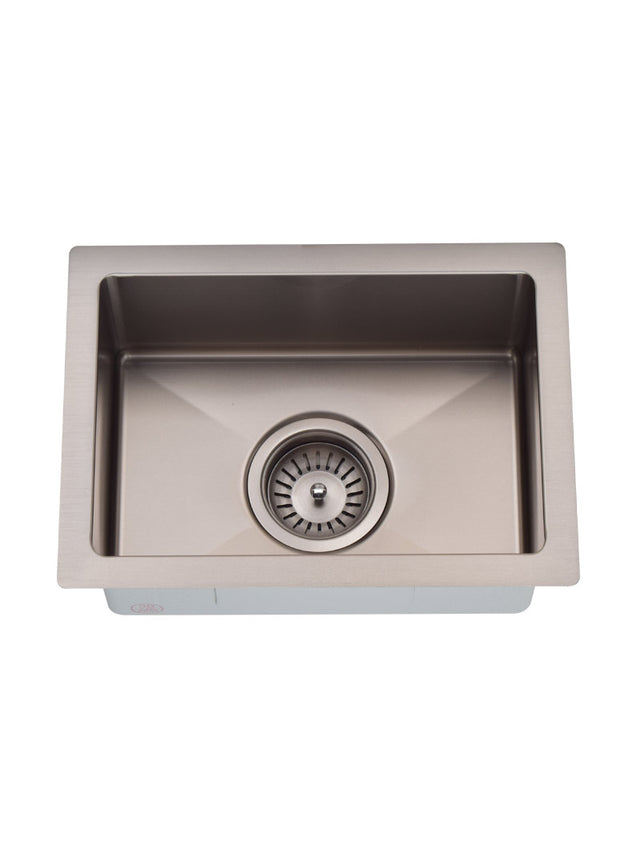 Lavello Bar Sink - Single Bowl 382 x 272 - PVD Brushed Nickel (SKU: MKSP-S322222-NK) by Meir