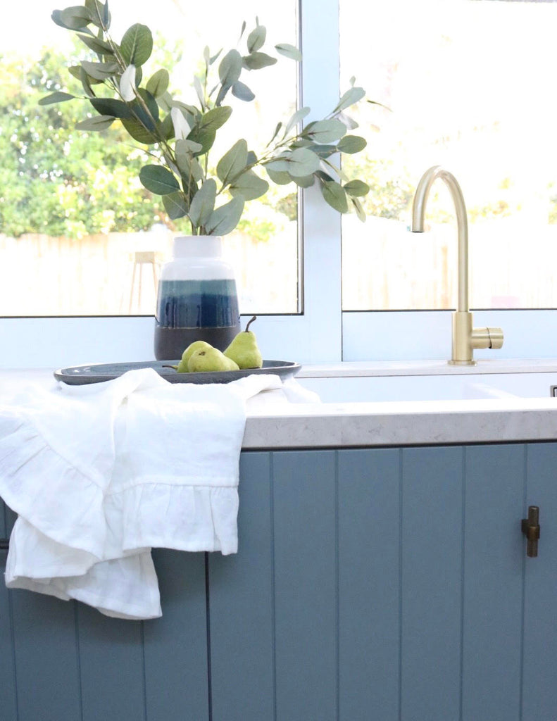 Round Gooseneck Kitchen Mixer Tap with Pinless Handle - Default Title ...