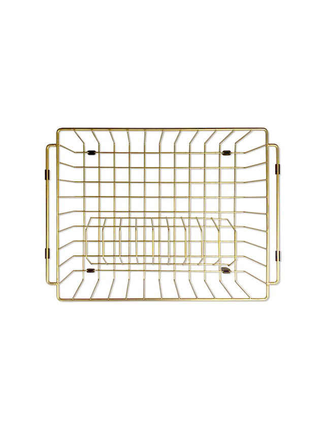 Lavello Dish Rack - Brushed Bronze Gold (SKU: MDR-01-BB) by Meir