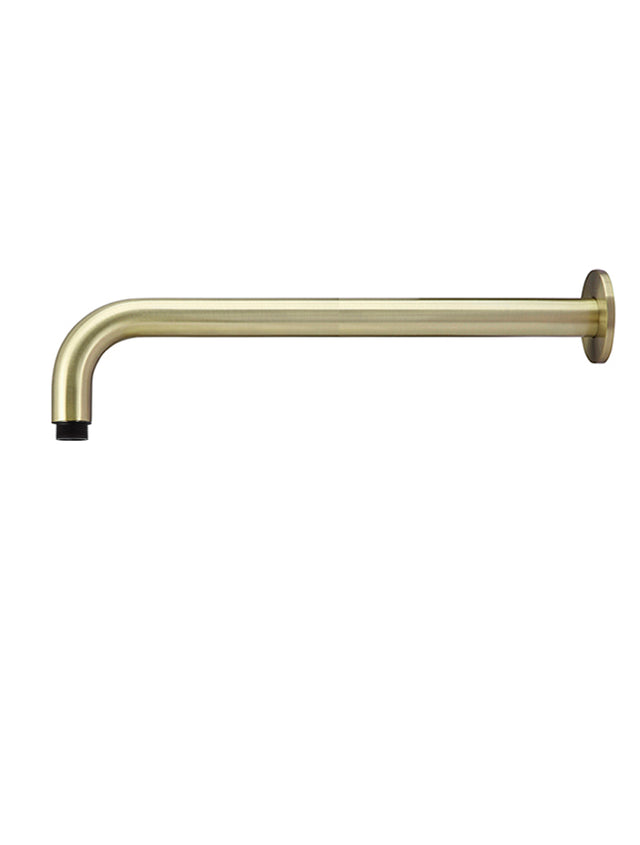 Round Wall Shower Curved Arm 400mm - PVD Tiger Bronze (SKU: MA09-400-PVDBB) by Meir