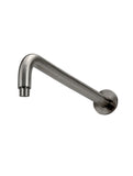 Round Wall Shower Curved Arm 400mm - Shadow Gunmetal - MA09-400-PVDGM
