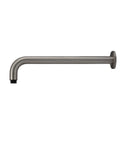 Round Wall Shower Curved Arm 400mm - Shadow Gunmetal - MA09-400-PVDGM