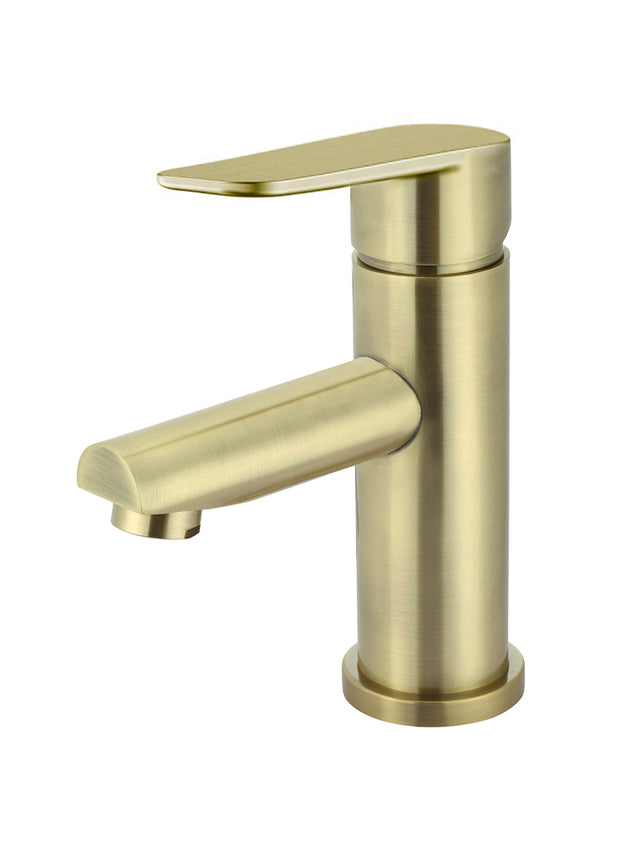 Round Paddle Basin Mixer - PVD Tiger Bronze (SKU: MB02PD-PVDBB) by Meir