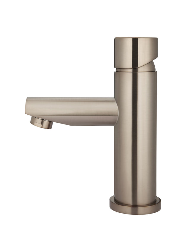 Round Pinless Basin Mixer - Champagne (SKU: MB02PN-CH) by Meir