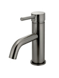 Round Basin Mixer Curved - Shadow Gunmetal - MB03-PVDGM