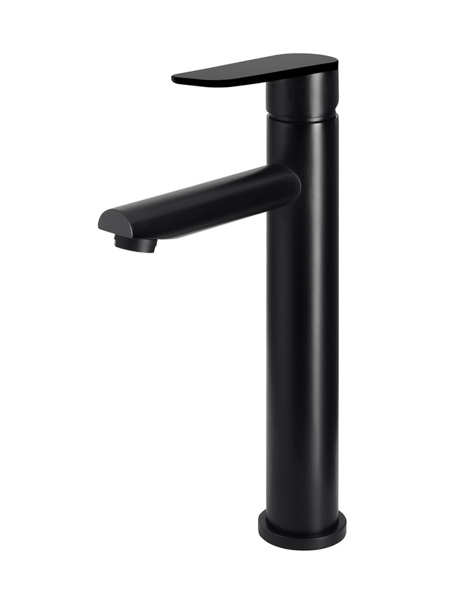 Round Paddle Tall Basin Mixer - Matte Black (SKU: MB04PD-R2) by Meir