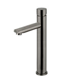 Round Pinless Tall Basin Mixer - Shadow Gunmetal - MB04PN-R2-PVDGM
