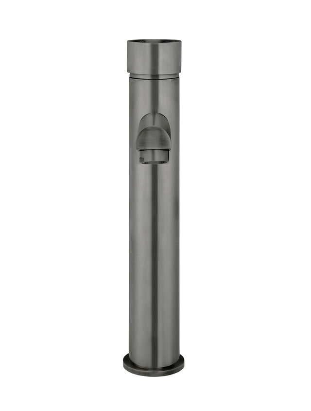 Round Pinless Tall Basin Mixer - Shadow Gunmetal (SKU: MB04PN-R2-PVDGM) by Meir