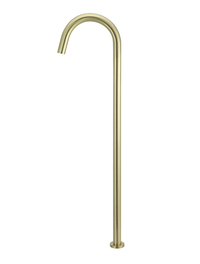 Round Freestanding Bath Spout - PVD Tiger Bronze (SKU: MB06-PVDBB) by Meir