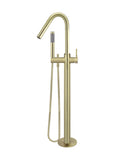 Round Freestanding Bath Spout and Hand Shower - PVD Tiger Bronze - MB09-PVDBB