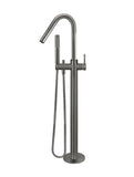 Round Freestanding Bath Spout and Hand Shower - Shadow Gunmetal - MB09-PVDGM