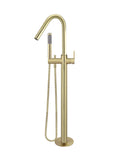 Round Paddle Freestanding Bath Spout and Hand Shower - PVD Tiger Bronze - MB09PD-PVDBB