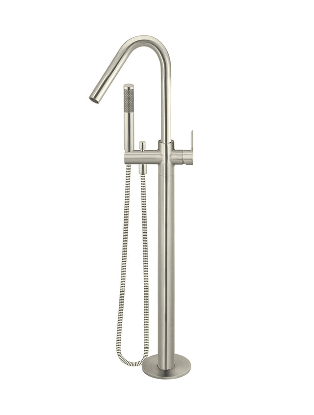 Round Paddle Freestanding Bath Spout and Hand Shower - Default Title (SKU: MB09PD-PVDBN) by Meir