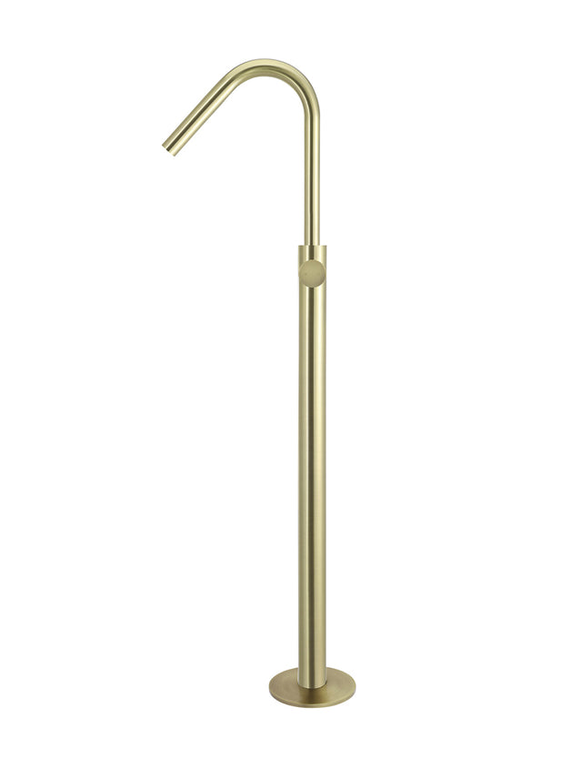 Round Pinless Freestanding Bath Spout and Hand Shower - Default Title (SKU: MB09PN-PVDBB) by Meir
