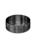 Lavello Round Steel Bathroom Basin 380 x 110 - PVD Shadow - MBRP-380110-PVDGM