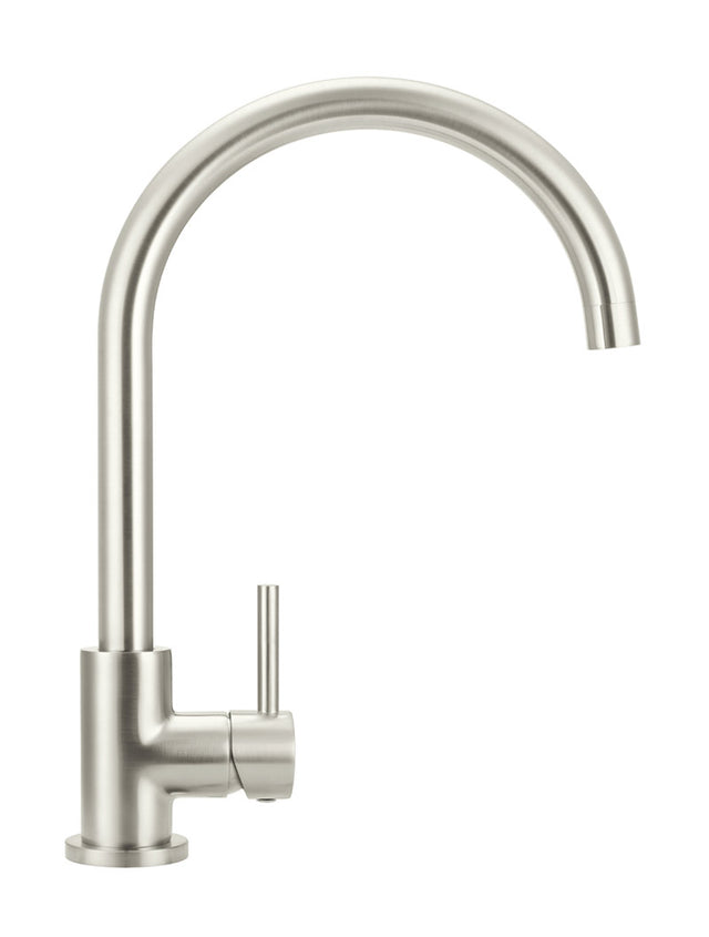 Round Gooseneck Kitchen Mixer Tap - Default Title (SKU: MK03-PVDBN) by Meir