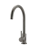 Round Gooseneck Kitchen Mixer Tap - Shadow Gunmetal - MK03-PVDGM