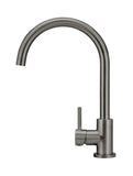 Round Gooseneck Kitchen Mixer Tap - Shadow Gunmetal - MK03-PVDGM