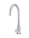 Round Gooseneck Kitchen Mixer Tap with Pinless Handle - Polished Chrome - MK03PN-C