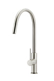 Round Piccola Pull Out Kitchen Mixer Tap - PVD Brushed Nickel - MK17-PVDBN