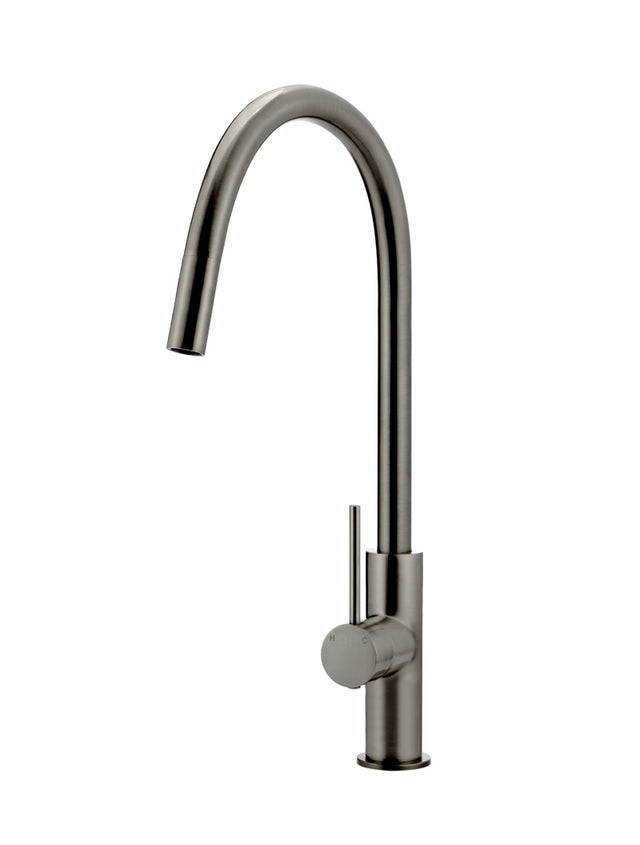 Round Piccola Pull Out Kitchen Mixer Tap - Shadow Gunmetal (SKU: MK17-PVDGM) by Meir