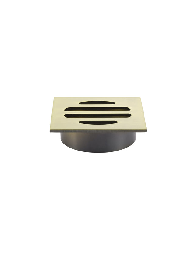 Square Floor Grate Shower Drain 50mm outlet - PVD Tiger Bronze