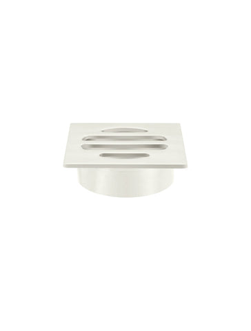 Square Floor Grate Shower Drain 50mm outlet - PVD Brushed Nickel