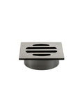 Square Floor Grate Shower Drain 50mm outlet - Shadow Gunmetal - MP06-50-PVDGM