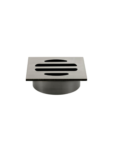 Square Floor Grate Shower Drain 50mm outlet - Shadow Gunmetal