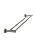 Round Double Towel Rail 600mm - Shadow Gunmetal - MR01-R-PVDGM