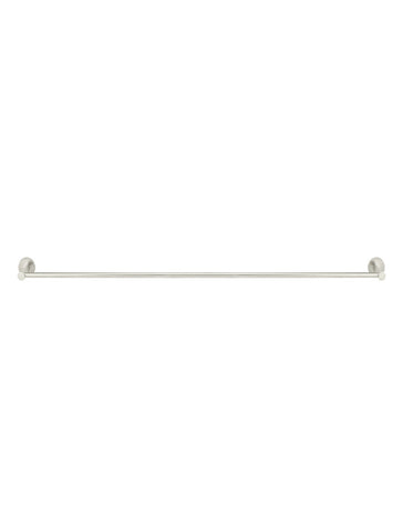 Round Single Towel Rail - PVD Brushed Nickel