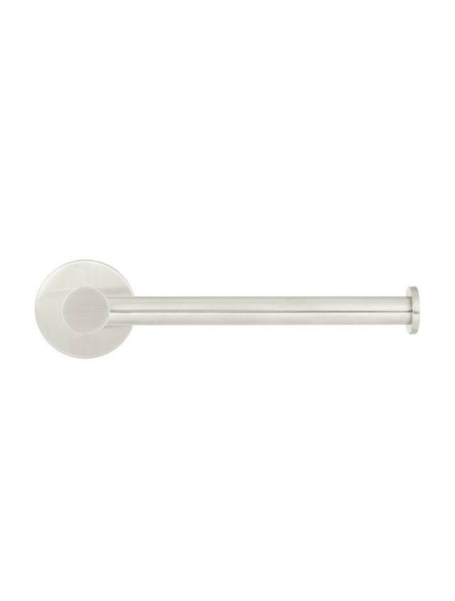 Round Toilet Roll Holder - PVD Brushed Nickel (SKU: MR02-R-PVDBN) by Meir