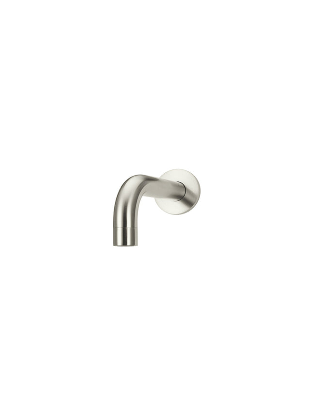 Universal Round Curved Spout 130mm - PVD Brushed Nickel (SKU: MS05-130-PVDBN) by Meir