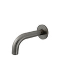 Universal Round Curved Spout 130mm - Shadow Gunmetal - MS05-130-PVDGM