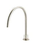 Round Gooseneck High-Rise Swivel Hob Spout - PVD Brushed Nickel - MS08-PVDBN