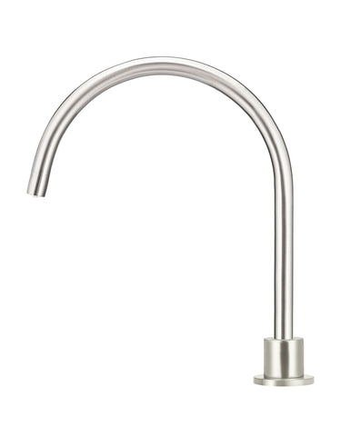 Round High-Rise Swivel Hob Spout - PVD Brushed Nickel