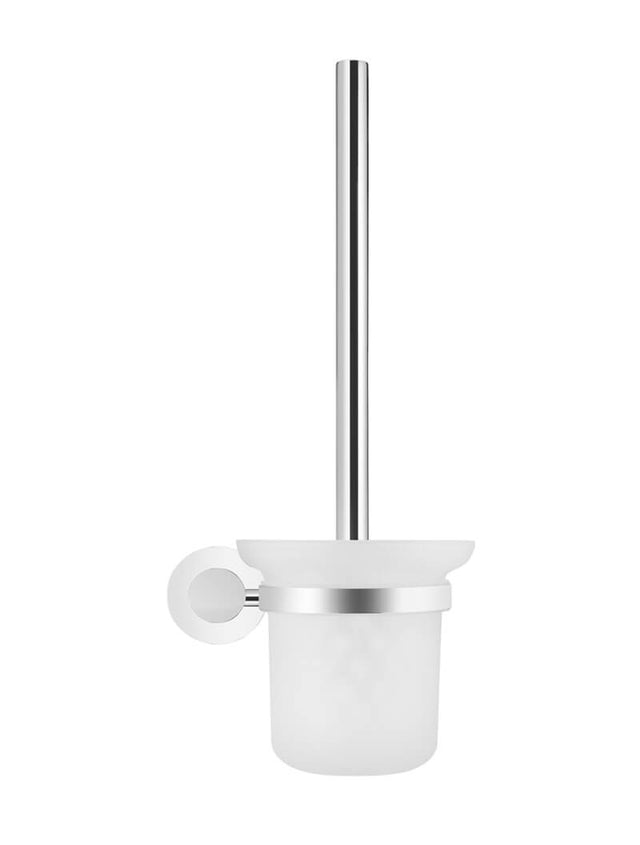 Round Toilet Brush & Holder - Polished Chrome (SKU: MTO01-R-C) by Meir