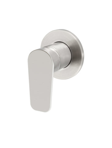 Round Paddle Wall Mixer - PVD Brushed Nickel